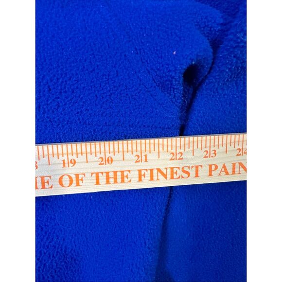 Vintage L.L. Bean deep blue Sherpa fleece zip up  jacket, size M/L - Picture 6 of 7